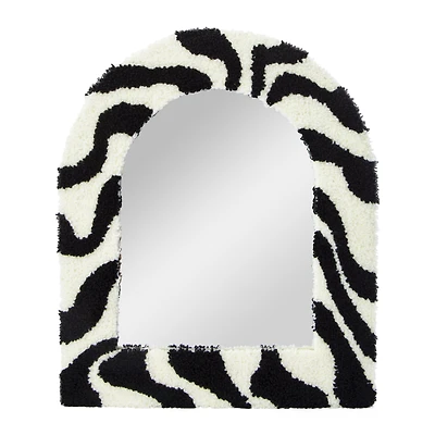 Floral Tufted Mirror 10in x 12in
