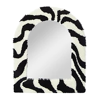 Floral Tufted Mirror 10in x 12in