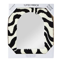 Floral Tufted Mirror 10in x 12in