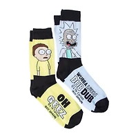 Rick And Morty Crew Socks 2-Pairs