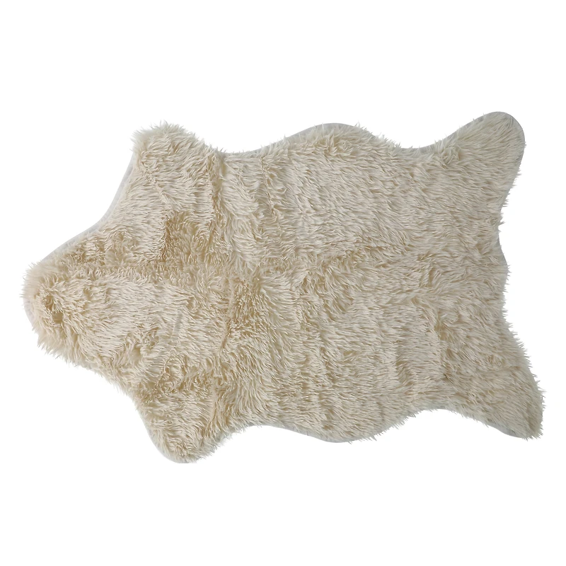 Faux Fur Accent Rug 2ft x 3ft