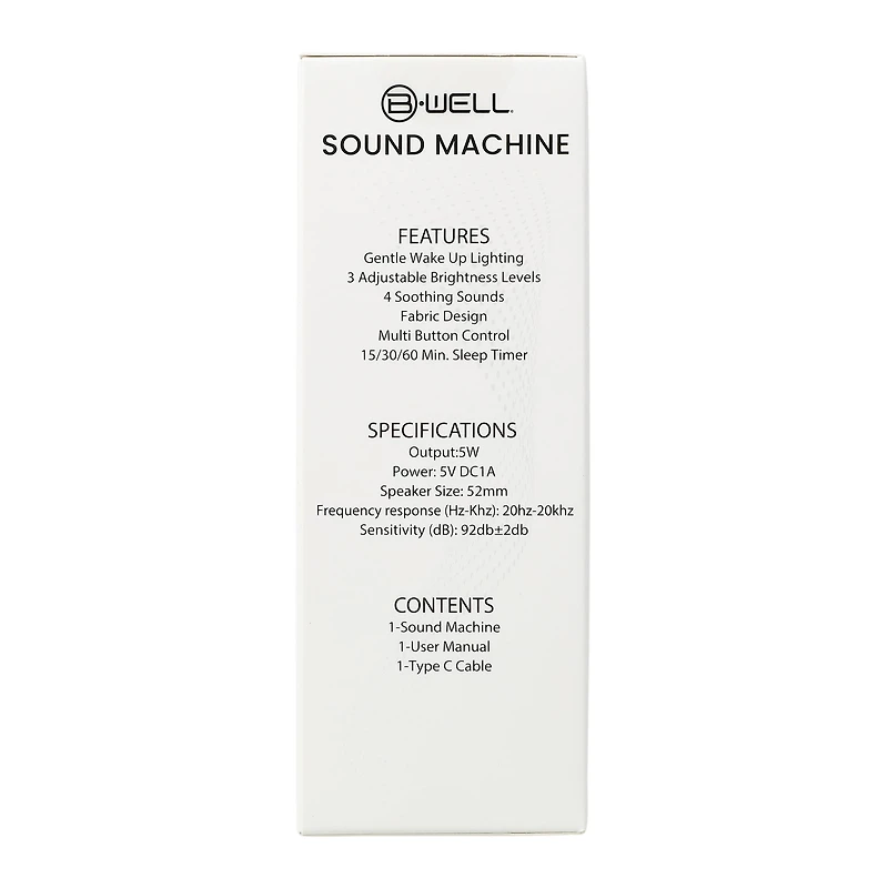 B.Well® Sound Machine