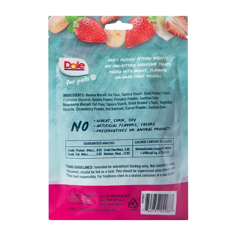 Dole® Freshly Fetched Fruits-Flavored Pet Biscuits 7oz