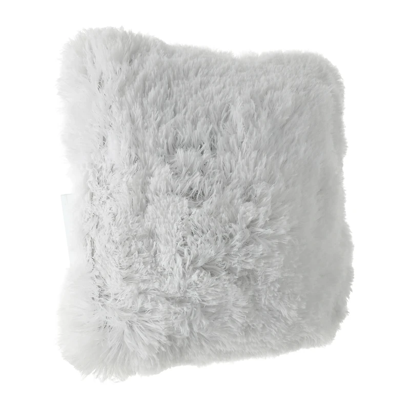 Plush Pillow 16in x 16in - White