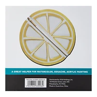 Fruit Slices Ceramic Paint Palette & Brush 5.91in