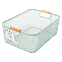 Metal Storage Bin 13.4in x 10in