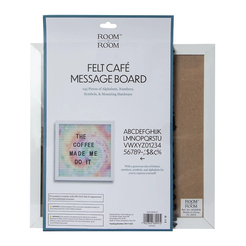 Felt Cafe Message Board 10in