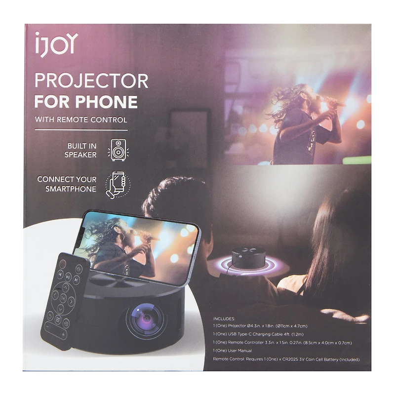Ijoy Mini Projector For iPhone® & Android With Remote Control