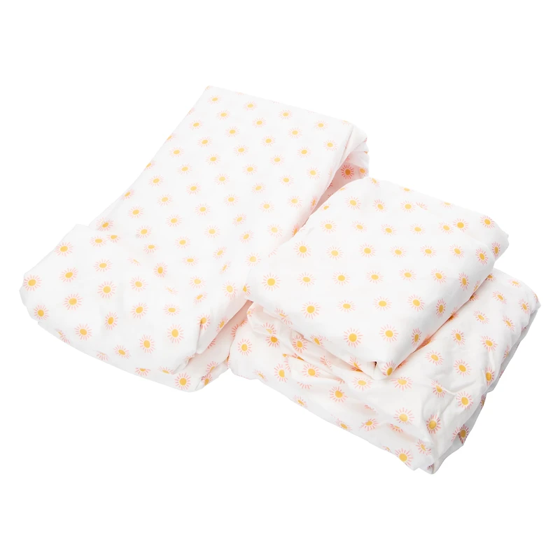 Queen Size 4-Piece Sheet Set - Sun Print