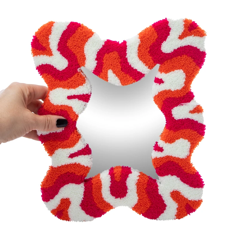 Retro Tufted Mirror