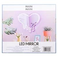 Drippy Heart LED Mirror 15.7in x 14in