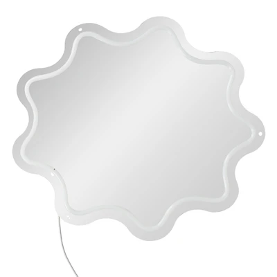 Squiggly Shaped LED Wall Mirror