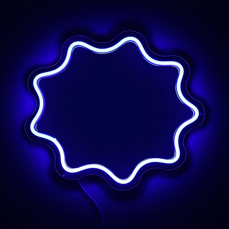 Squiggly Shaped LED Wall Mirror