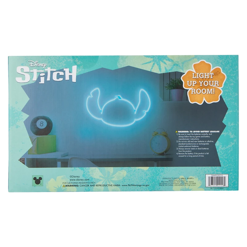 Disney Stitch Neon Wall Art 11.8in x 7in