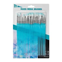 Mixed Media Paint Brushes 18-Count