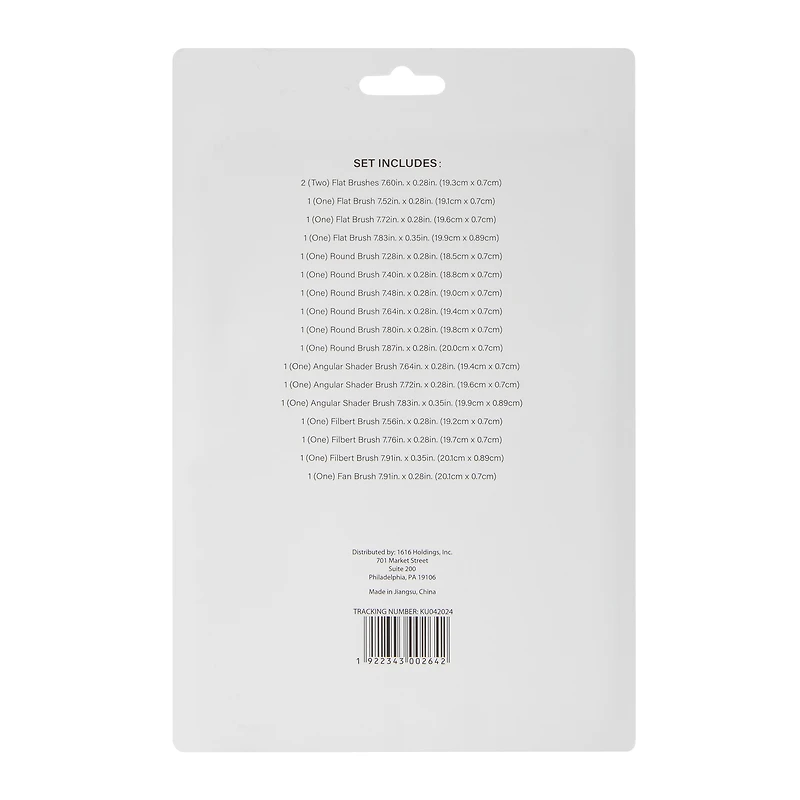 Mixed Media Paint Brushes 18-Count