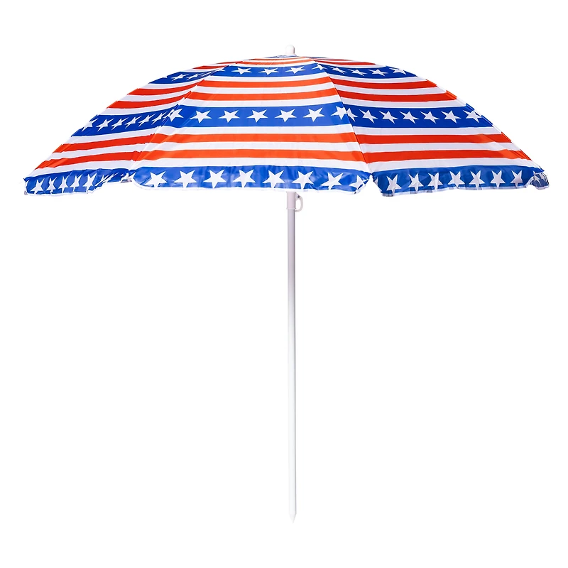 Striped Beach Umbrella 6ft