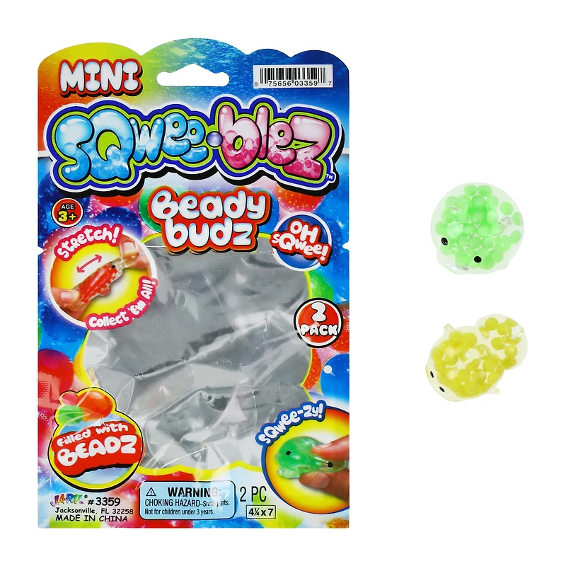Mini Sqwee-blez™ Beady Budz Toy 2-Pack (Styles May Vary)