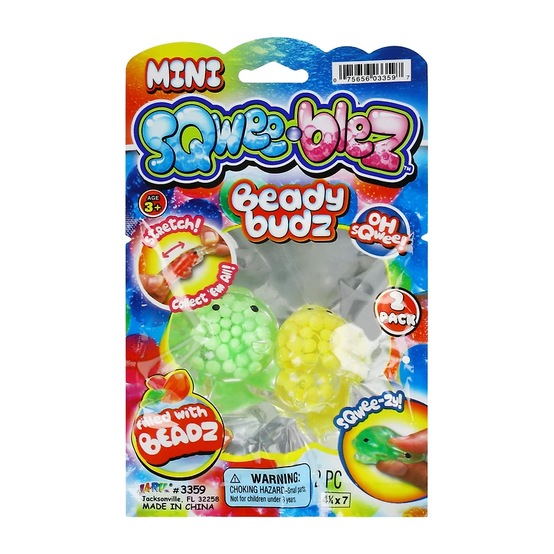 Mini Sqwee-blez™ Beady Budz Toy 2-Pack (Styles May Vary)
