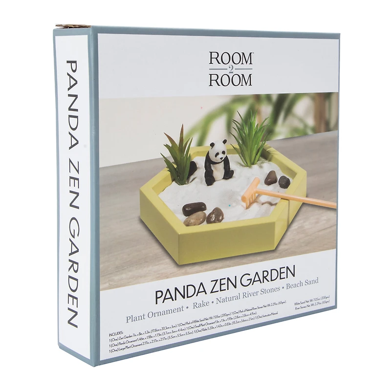 Panda Zen Garden 7in x 8in