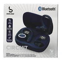 Water-Resistant Bluetooth® LED Earbuds With Microphone & Sport Hooks