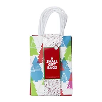 6-Count Small Holiday Gift Bags 6.5in x 4.5in