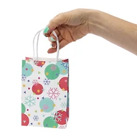 6-Count Small Holiday Gift Bags 6.5in x 4.5in