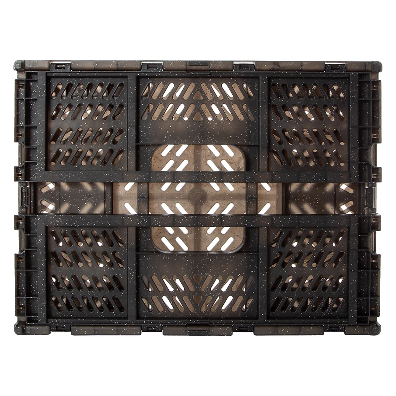 Large Collapsible Glitter Crate 15.75in x 11.8in