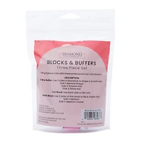 Diamond Cosmetics® Checkered Blocks & Buffers Set 3-Piece