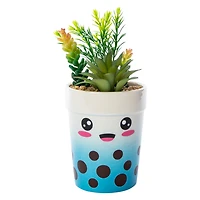 Boba Faux Plant 4in x 13in