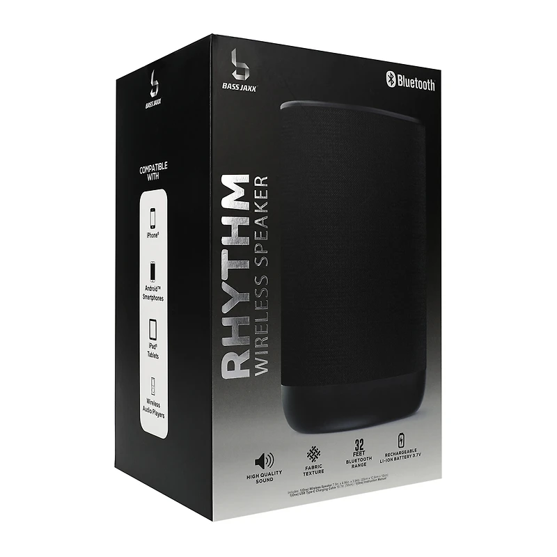 Rhythm Fabric Wireless Speaker 4.96in x 7.9in