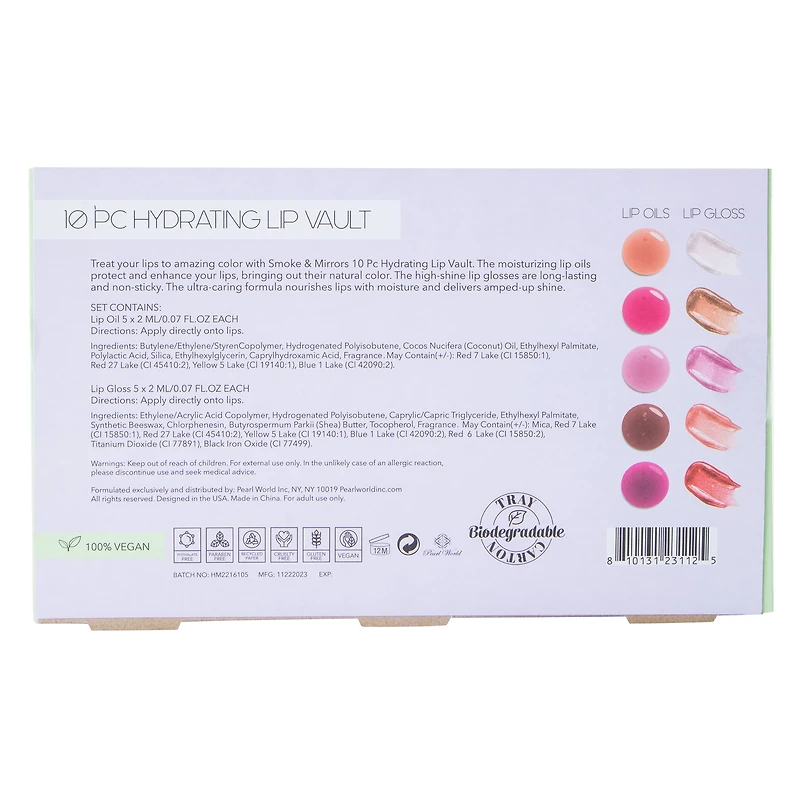 Smoke & Mirrors Hydrating Lip Vault Set 10-Count