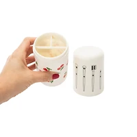 Printed Travel Makeup Brush Set