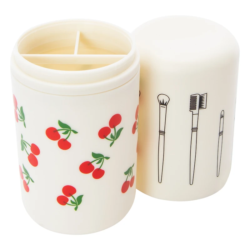 Printed Travel Makeup Brush Set