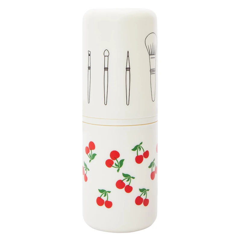 Printed Travel Makeup Brush Set