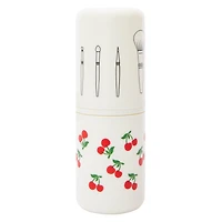 Printed Travel Makeup Brush Set