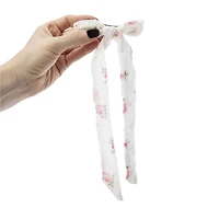 Clip-In Floral Hair Bows 2-Count