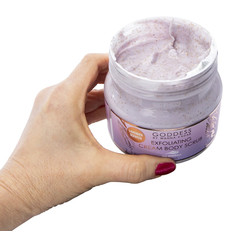 Goddess By Manna Kadar Exfoliating Cream Body Scrub - Lavender