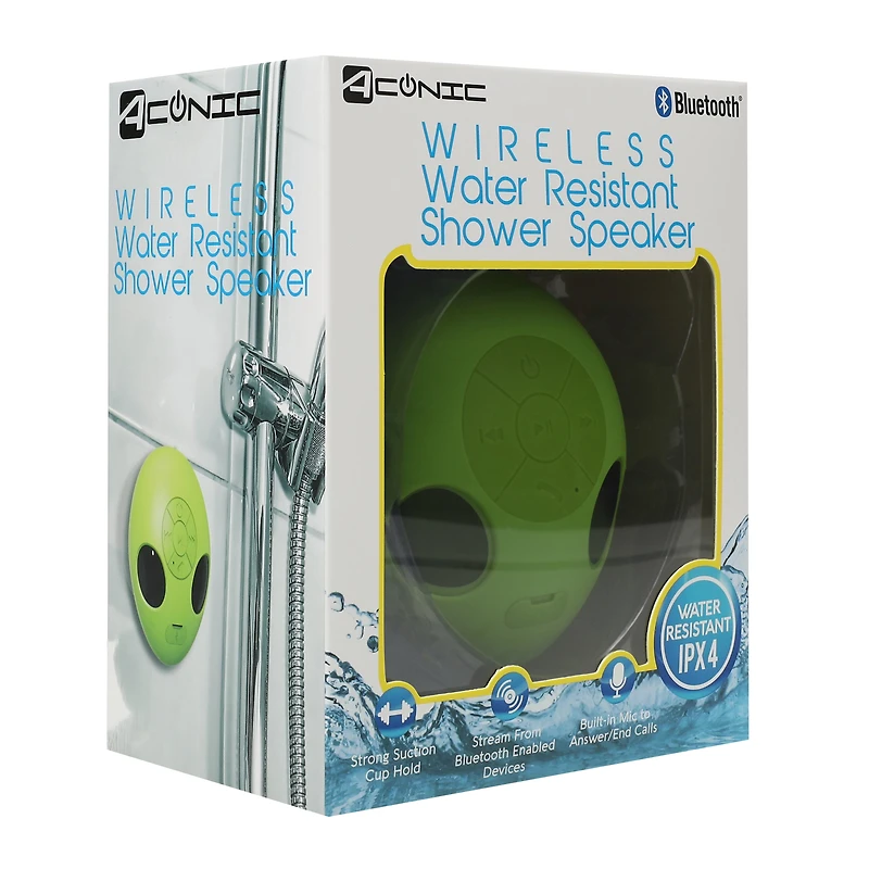 Novelty Wireless Water-Resistant Shower Speaker