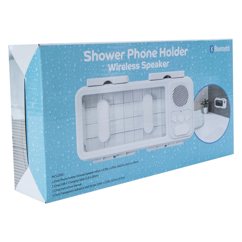 Shower Phone Holder Wireless Speaker
