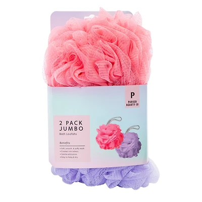 Jumbo Bath Loofahs 2-Count