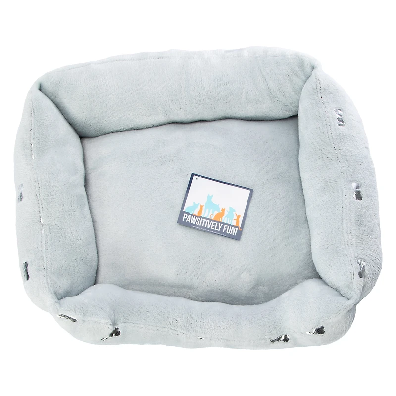 Metallic Print Cuddler Pet Bed 20in x 16in