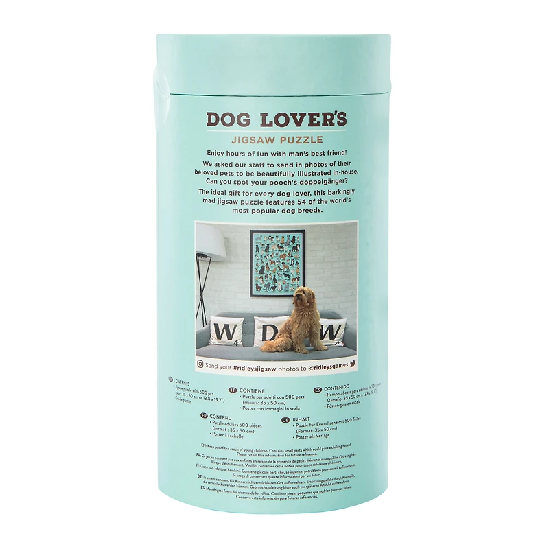 Ridley's® The Dog Lover's Jigsaw Puzzle 500-Piece