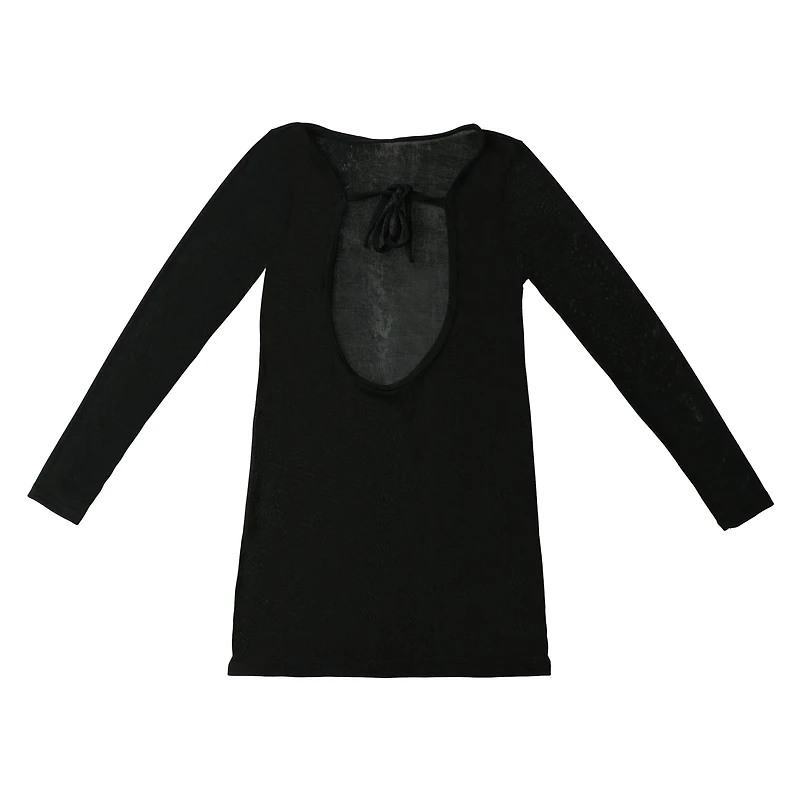Long-Sleeve Mini Dress