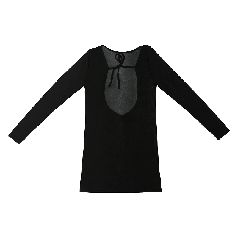Long-Sleeve Mini Dress