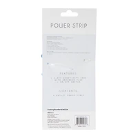 4-Outlet Scalloped Power Strip, 1.5ft