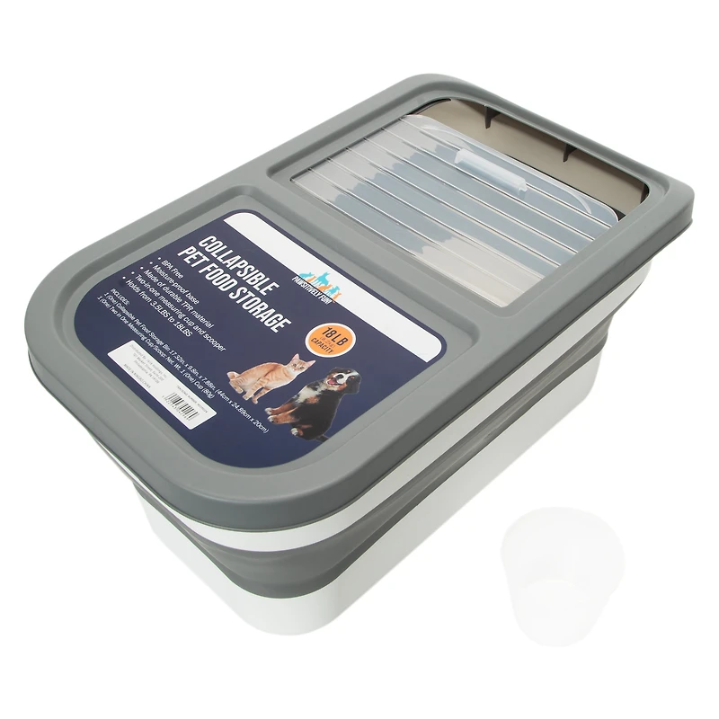Collapsible Pet Food Storage Container 18lb Capacity