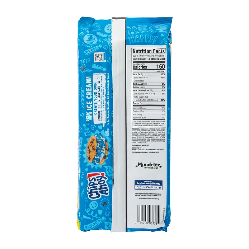 Chips Ahoy! Chocolate Chip Cookies Family Size Pack 2.2oz