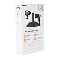 Mirage Wired Earbuds With Mic & Case