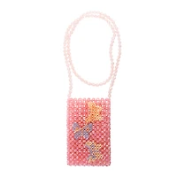 Chunky Beaded Crossbody Pouch For Smartphones